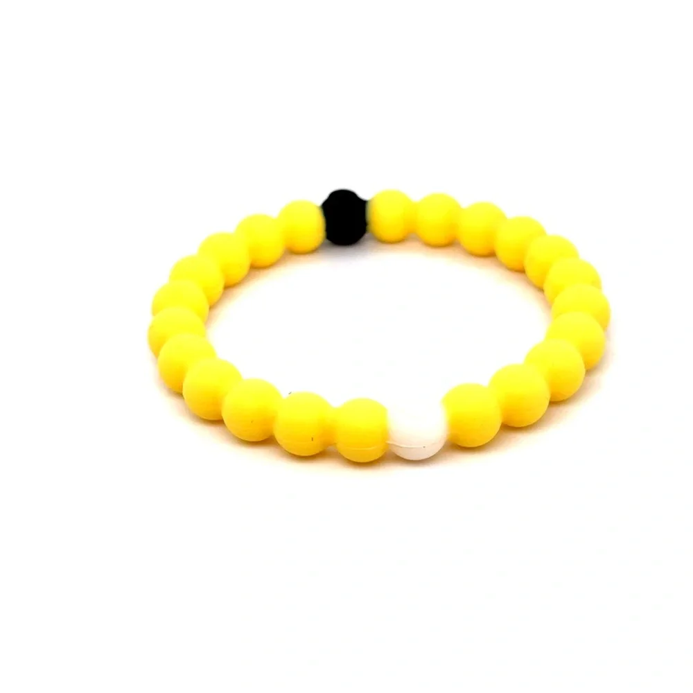 Lokai Yellow Bead Bracelet‎ with Black Accent